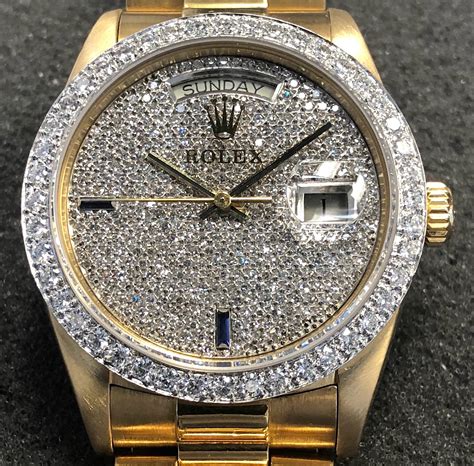 rolex with diamond dial